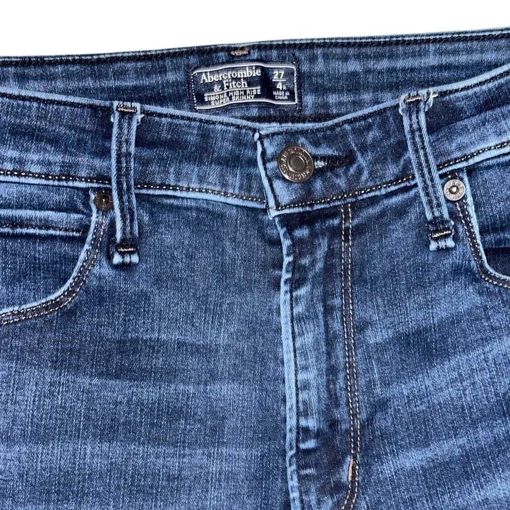 Abercrombie & Fitch Simone High Rise Super Skinny Jeans Dark Wash Size 27/4R